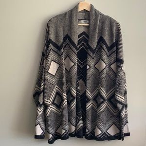 Patterned cardigan sweater